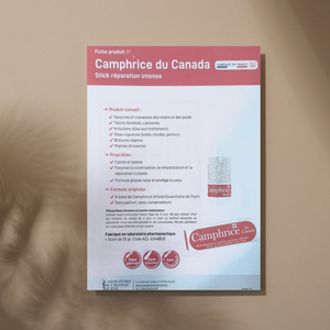 10 flyers Camphrice du Canada - Fiche produit My Podologie 