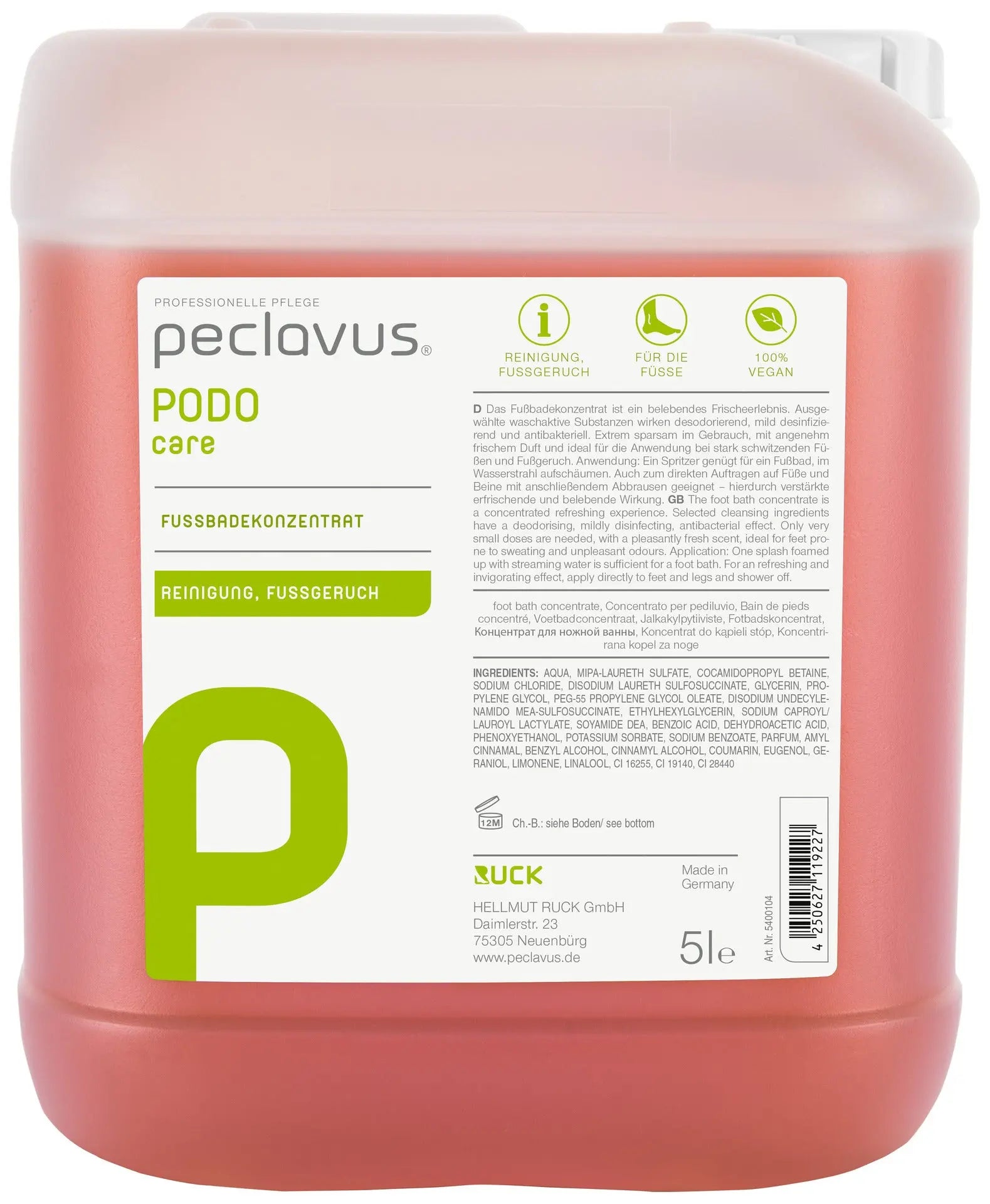 Bain de pieds concentré - Peclavus - My Podologie