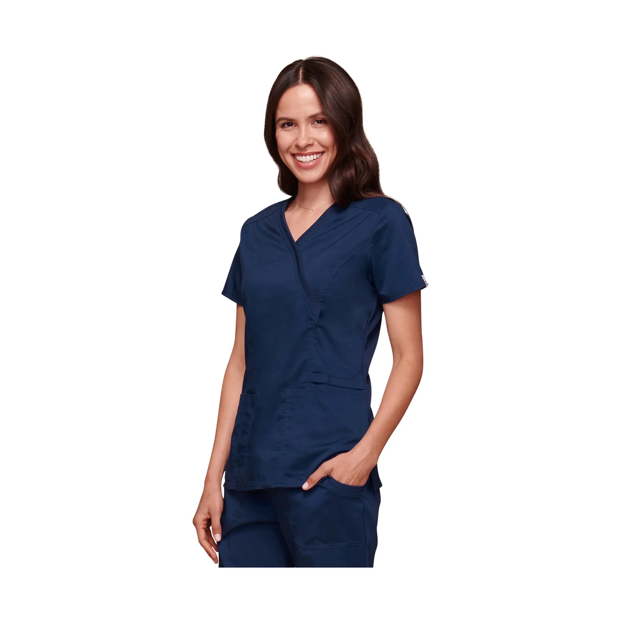 Cayenne Bleu Marine - Taille XS - Tunique cache coeur femme Cherokee Cherokee Authentic Workwear 