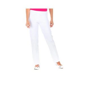 Manu - Pantalon Coton Blanc B20 - Mixte - Ceinture élastique - Sans poche My Blouse